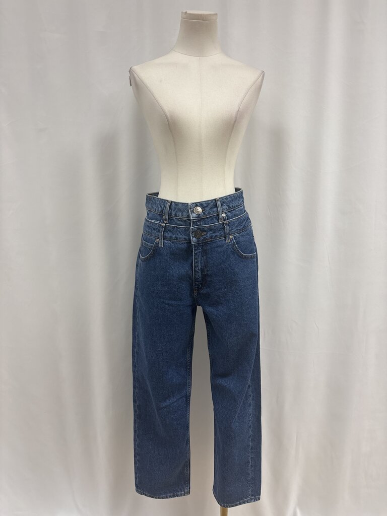 Sandro Blue Wide Leg Jean
