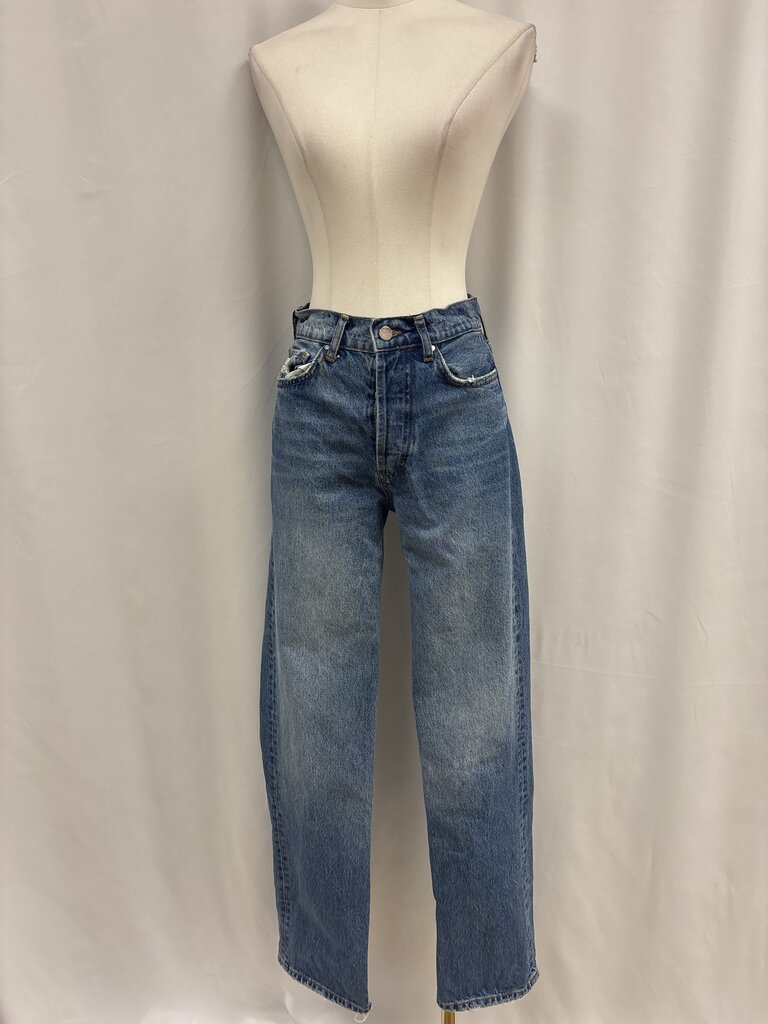 Anine Bing Blue Straight Leg Jean