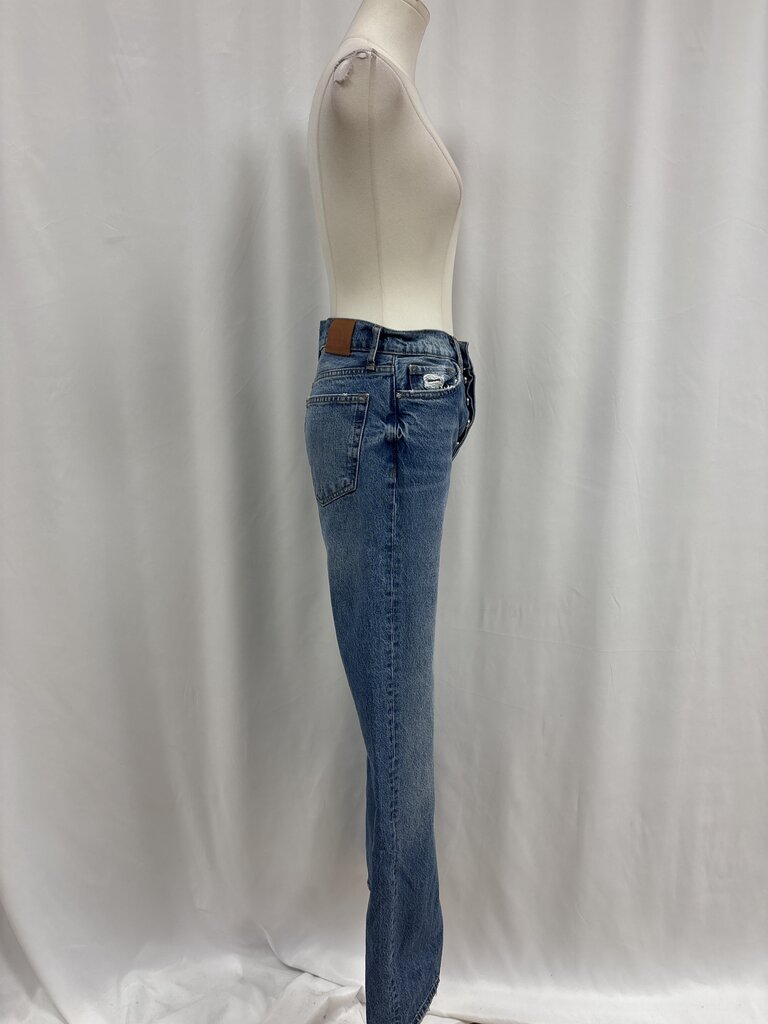 Anine Bing Blue Straight Leg Jean