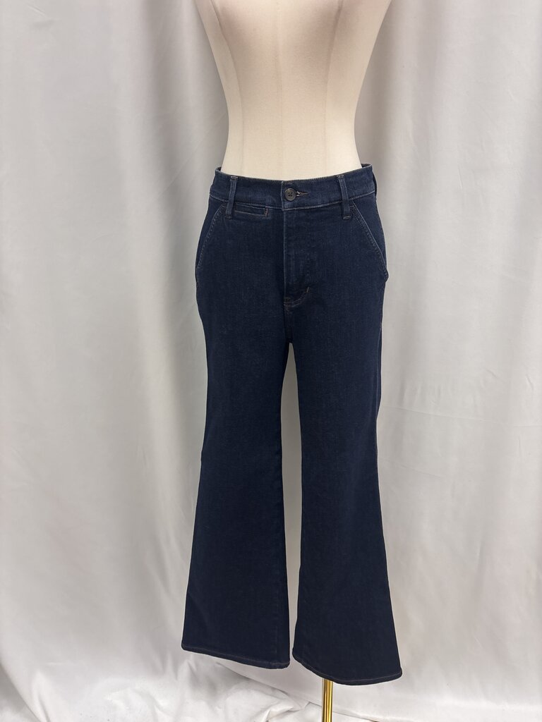 Veronica Beard Dark Wash Wide Leg Jean