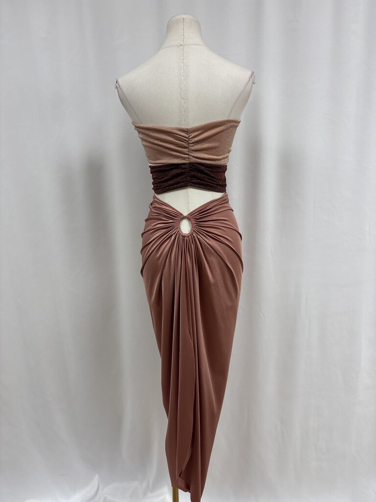 Baobab Blush Ombre Cut Out Top and Skirt Set