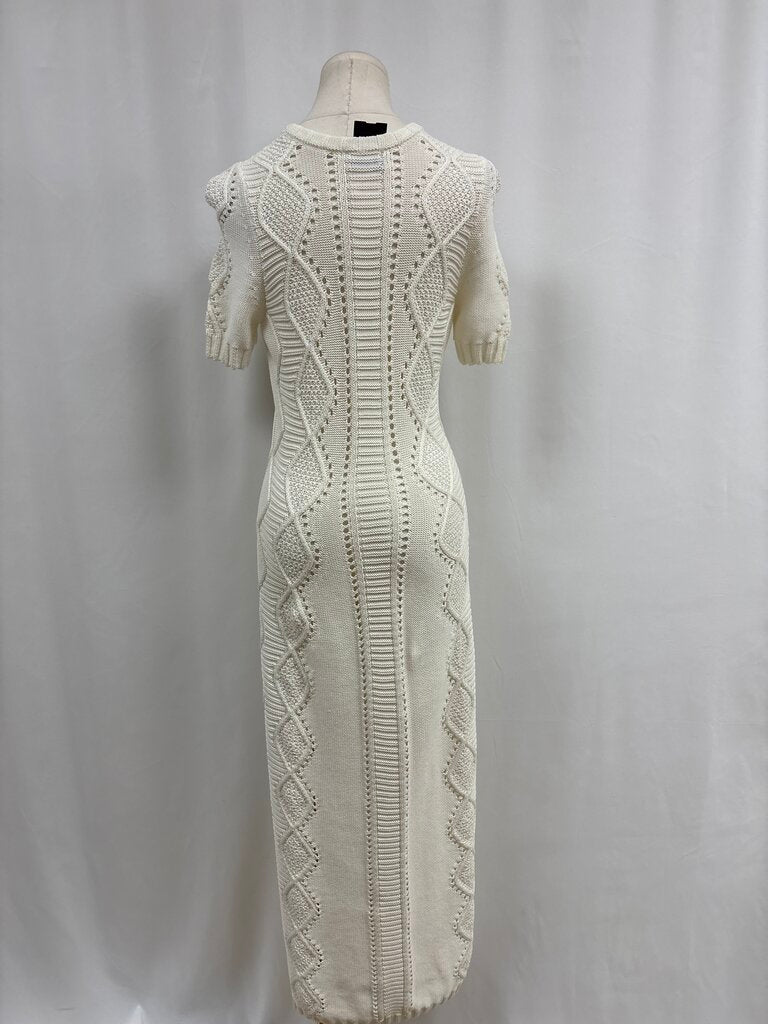 Maison Ullens Ivory Knit Maxi Dress
