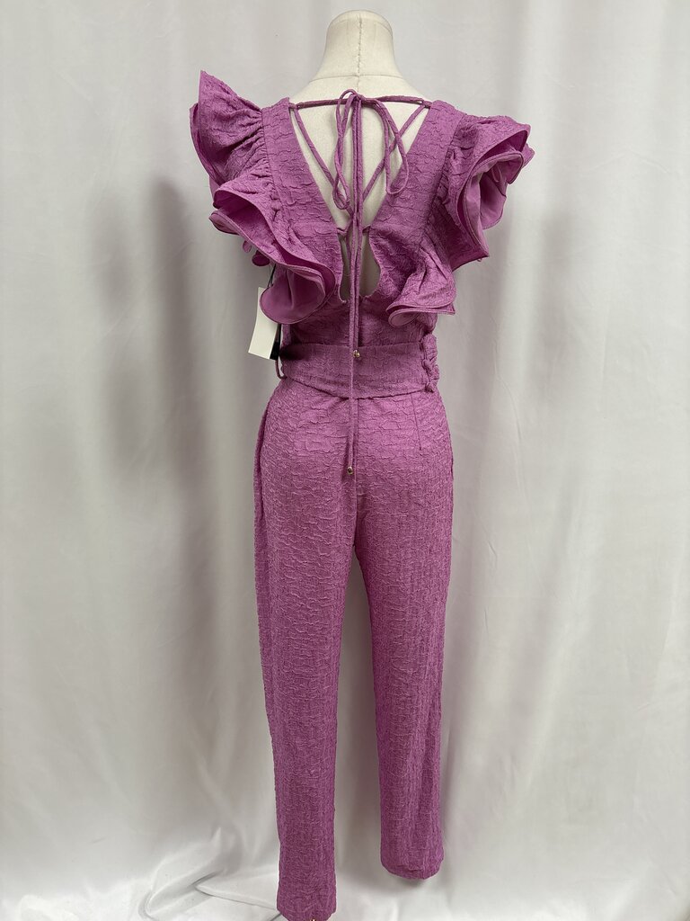 Retrofete Pink Belted Jumpsuit NWT