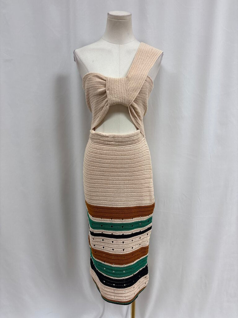 A.L.C. Blush Knit Cut Out Tank Dress