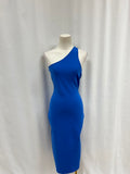 A.L.C. Cobalt Knit One Shoulder Dress