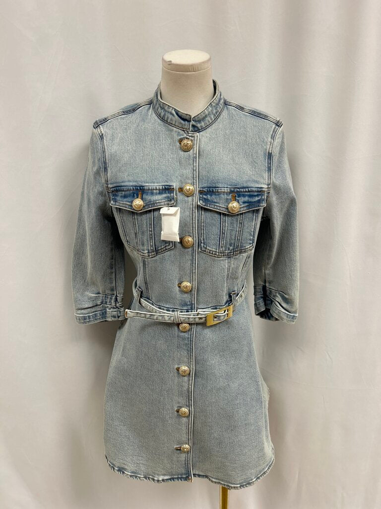 Generation Love Denim Belted Dress