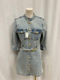 Generation Love Denim Belted Dress