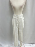 A.L.C. White Linen Belted Trouser