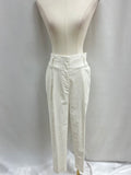 A.L.C. White Linen Belted Trouser