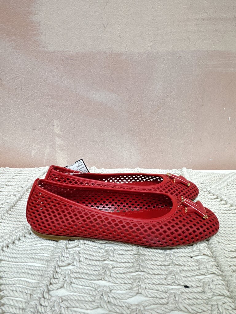 Louis Vuitton Red Perforated Leather Shake Ballerina Flat w/Dustbag
