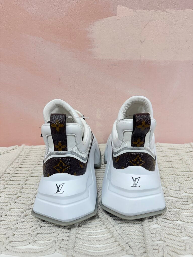 Louis Vuitton White Logo Trim Archlight Sneaker w/Box