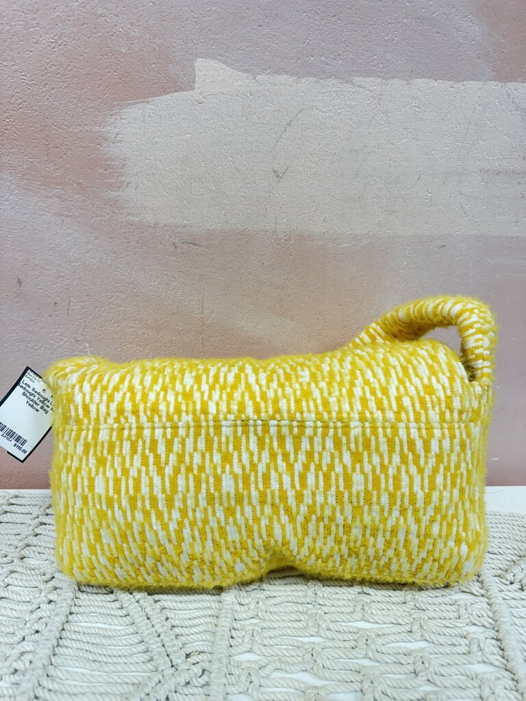 Lele Sadoughi Yellow Knit Shoulder Bag