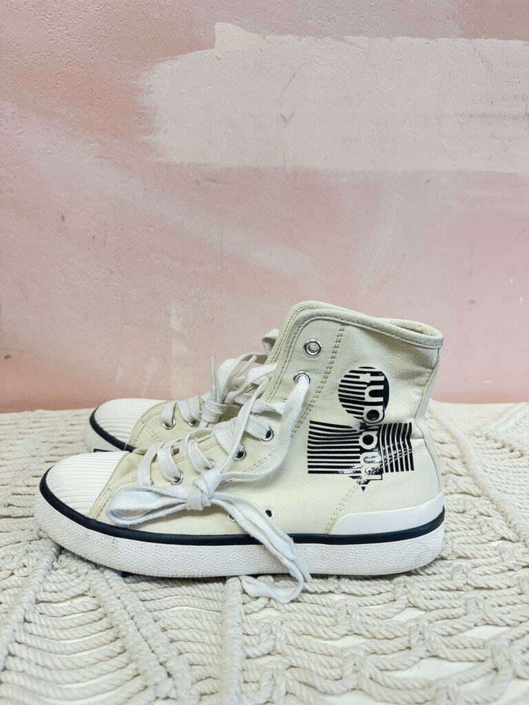 Isabel Marant Ecru High Top Sneaker w/Box