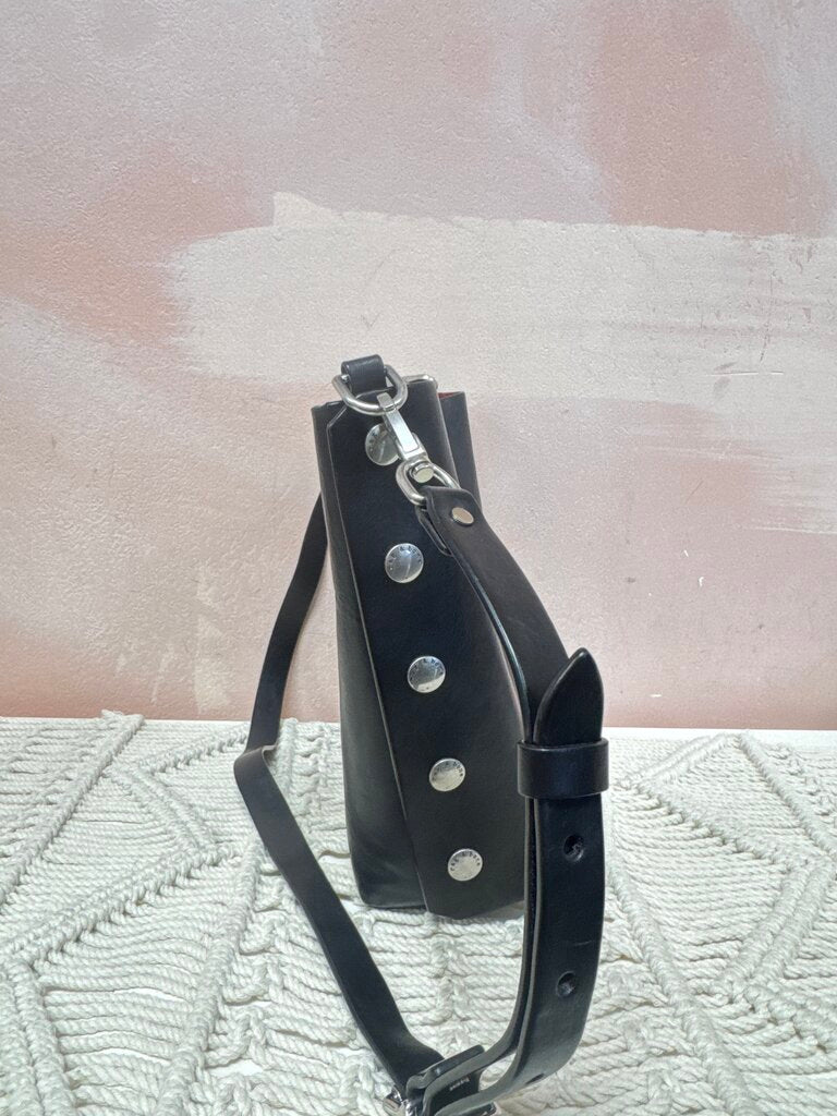 rag & bone Black Leather Bucket Shoulder Bag w/Dustbag