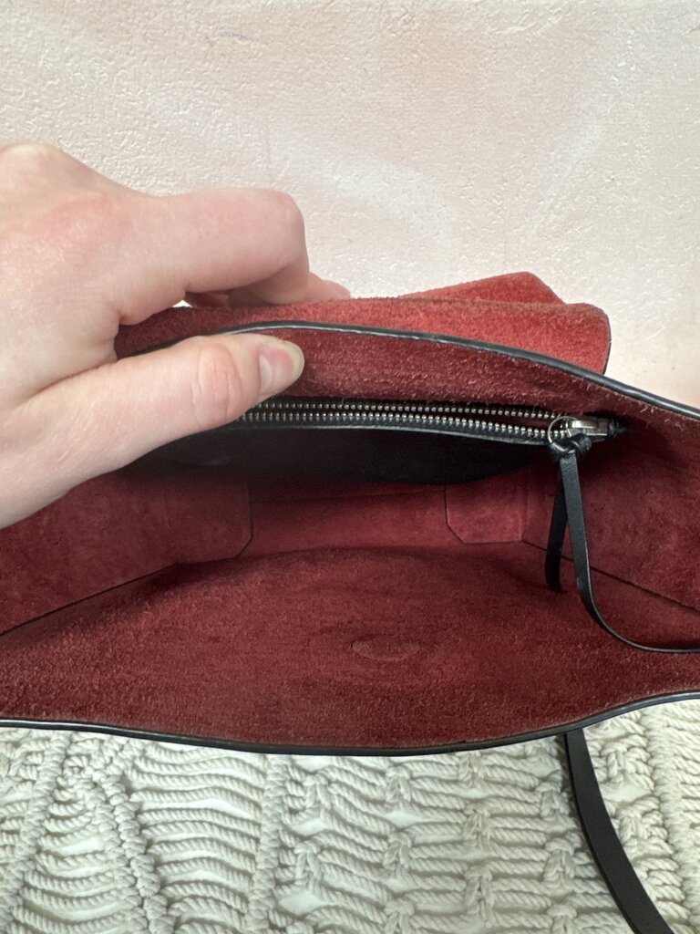 rag & bone Black Leather Bucket Shoulder Bag w/Dustbag