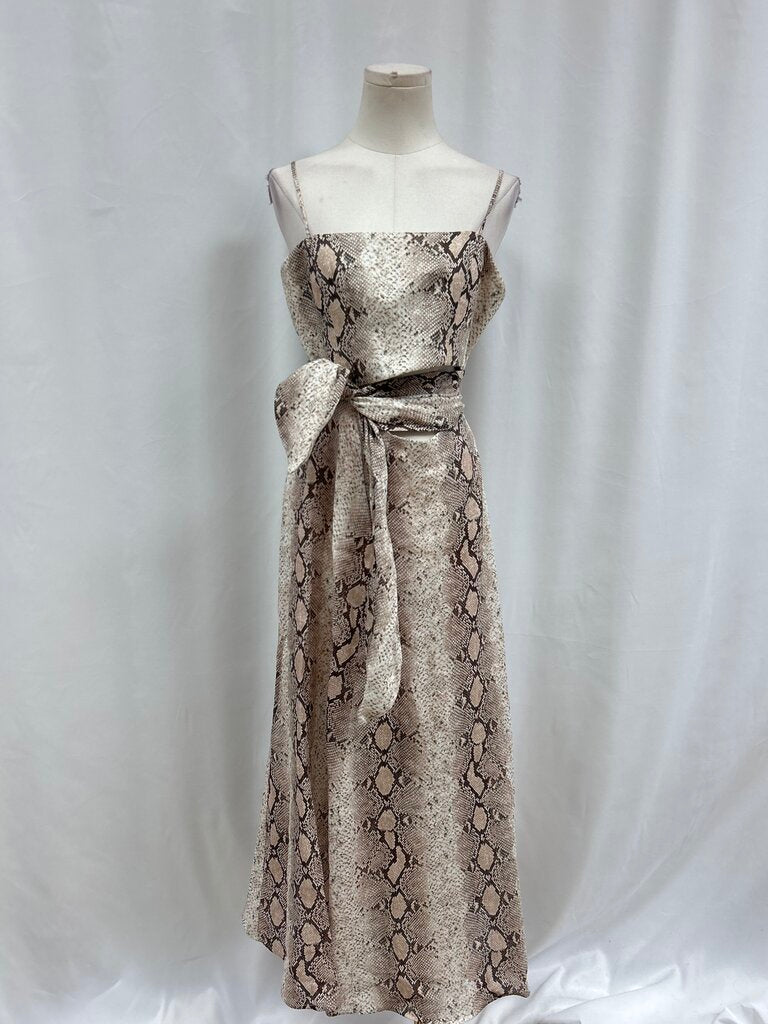 Zimmermann Snake Print Cut Out Dress NWT