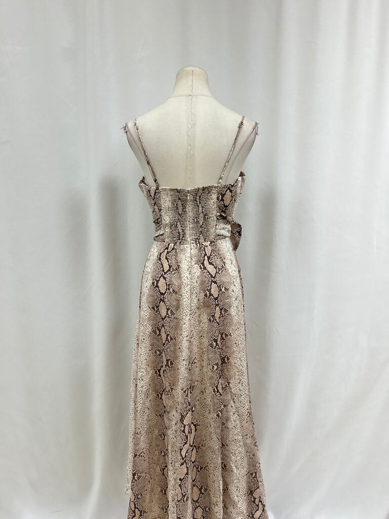 Zimmermann Snake Print Cut Out Dress NWT