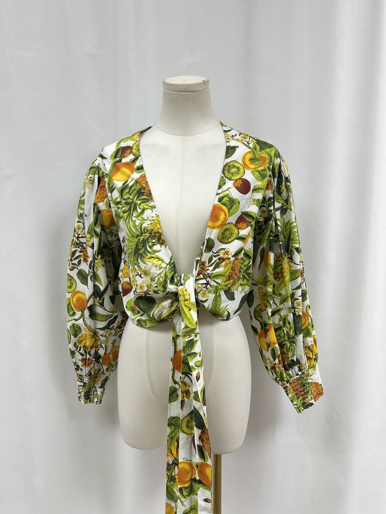 Cara Cara White Lemon Wrap Top