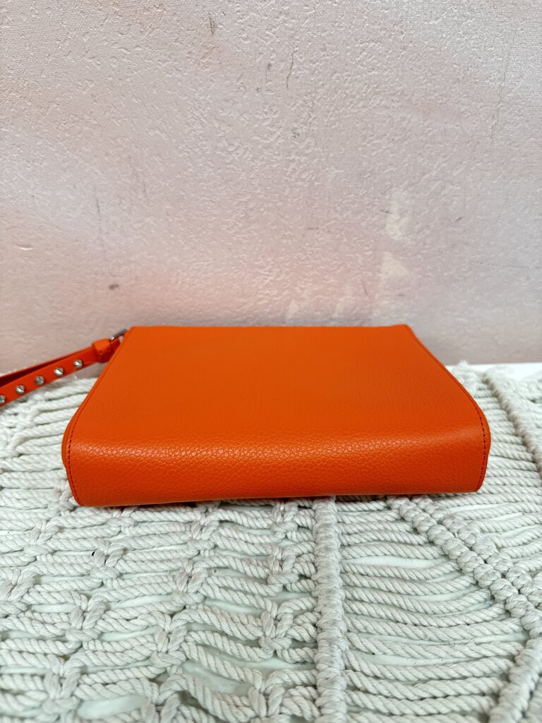 Louboutin Orange Cabata Clutch w/Dustbag NWT