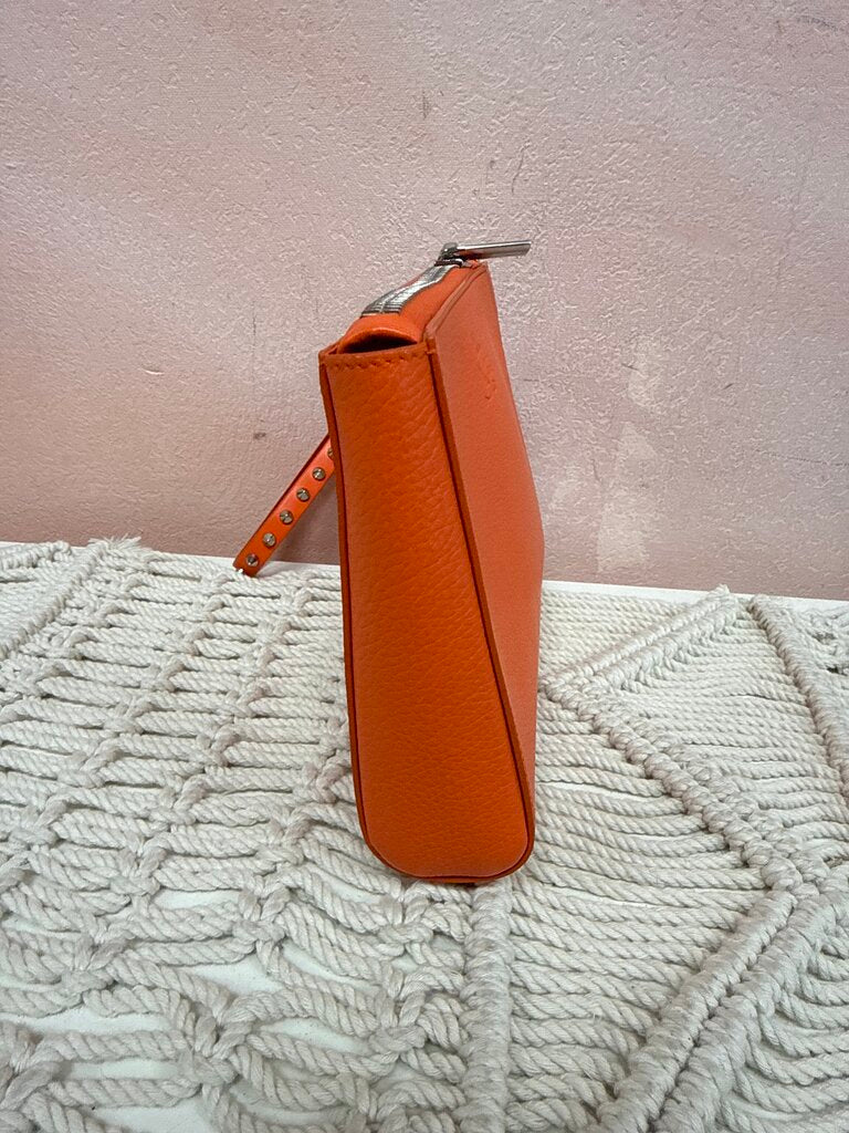 Louboutin Orange Cabata Clutch w/Dustbag NWT