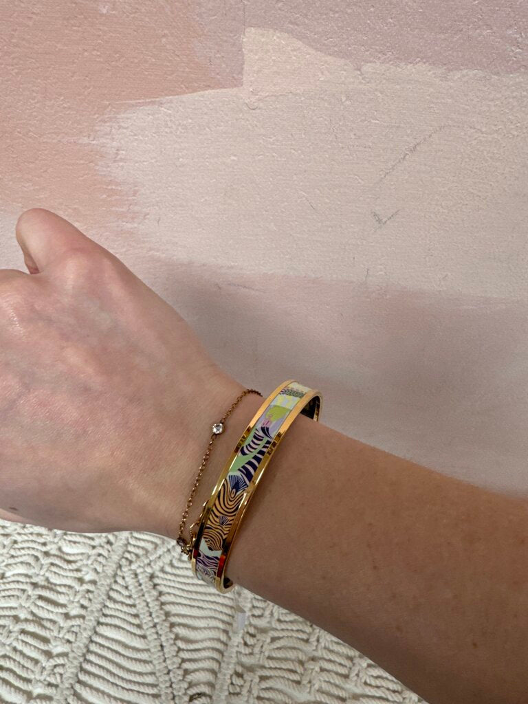 Hermes Lanternes, Ballons et Cocardes Bangle w/Box NWT