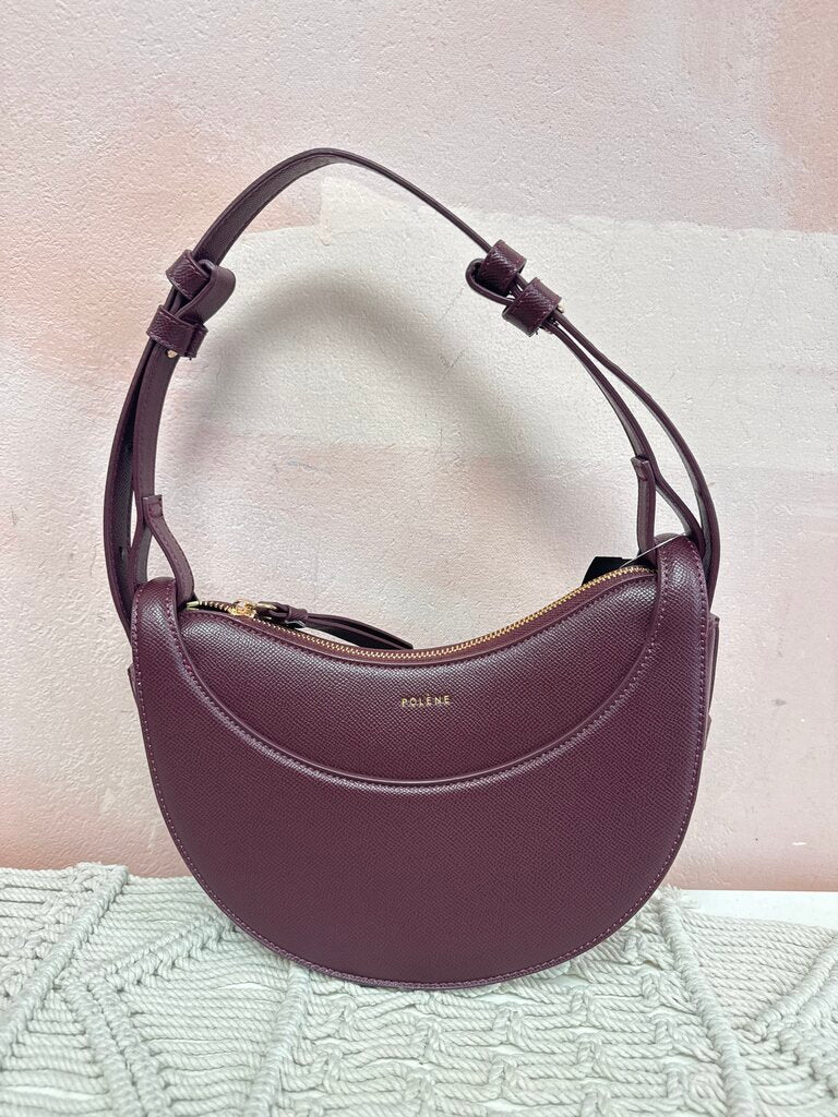 Polene Burgundy Numero Dix Shoulder Bag