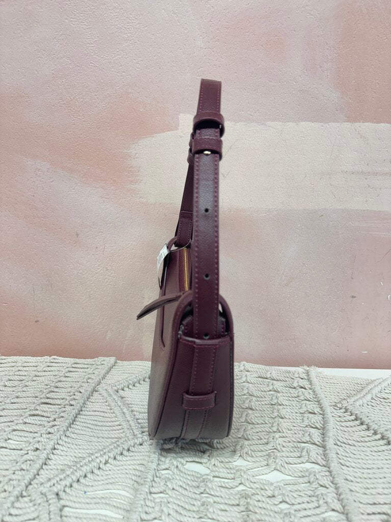 Polene Burgundy Numero Dix Shoulder Bag