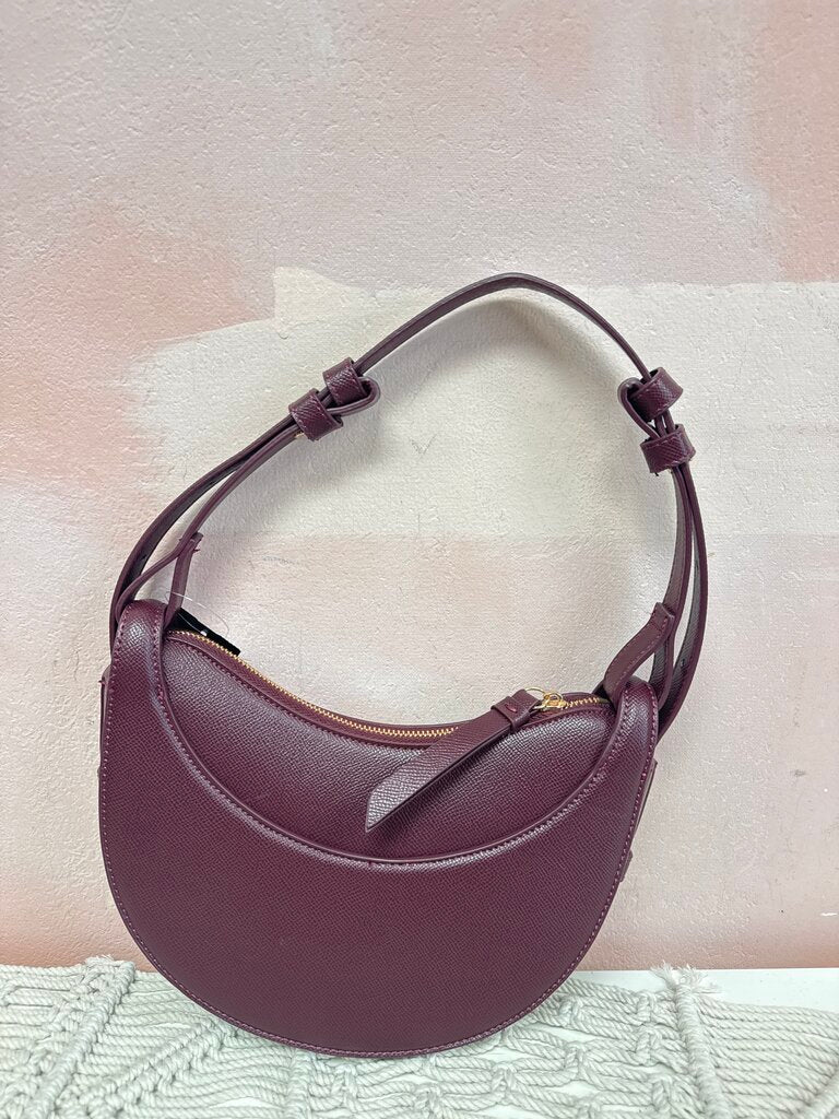 Polene Burgundy Numero Dix Shoulder Bag