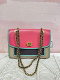 Coach Pink Colorblock Parker Shoulder Bag