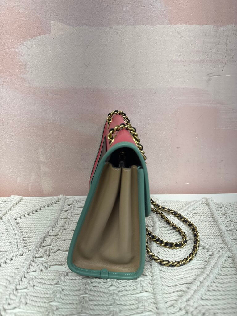 Coach Pink Colorblock Parker Shoulder Bag