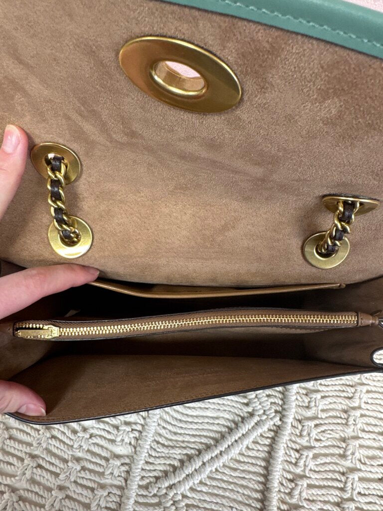 Coach Pink Colorblock Parker Shoulder Bag