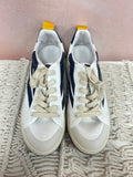 OnCept White and Navy Sneaker w/Dustbag
