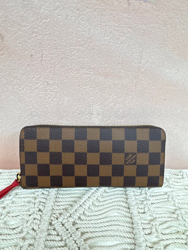 Louis Vuitton Ebene Damier Clemence Wallet '18