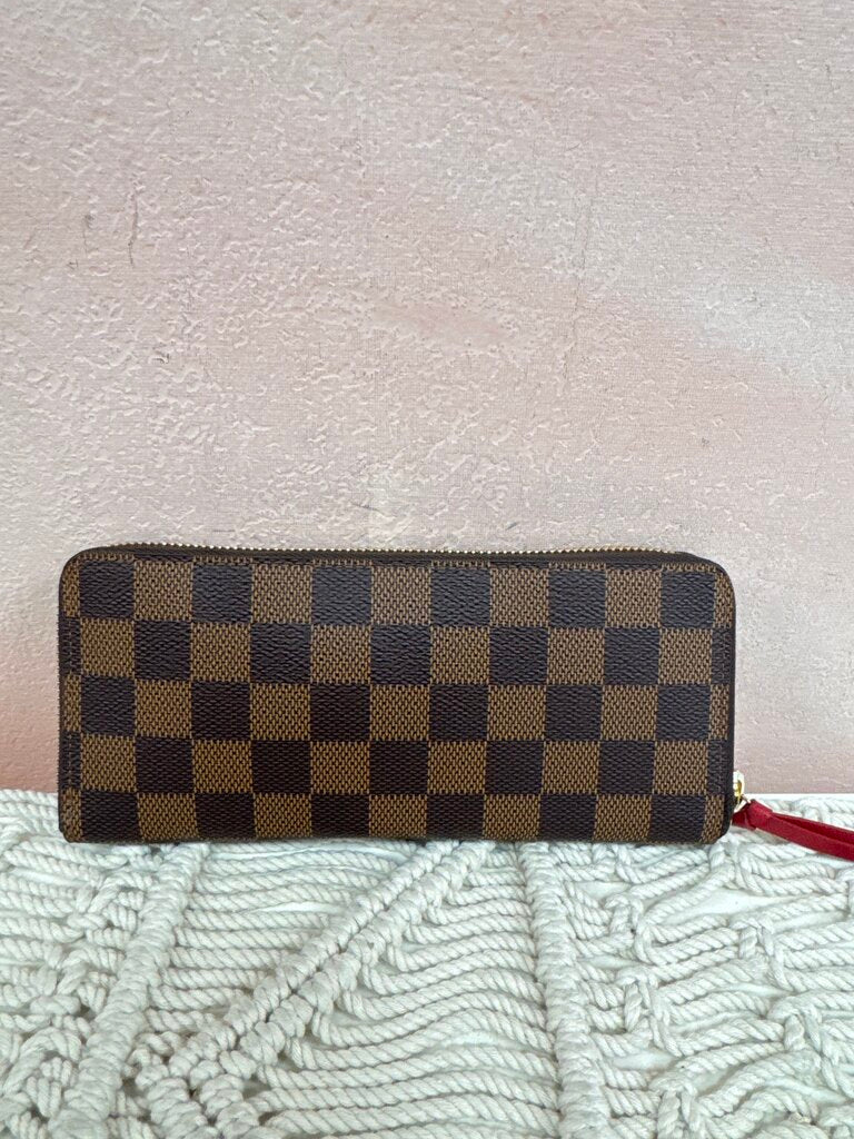 Louis Vuitton Ebene Damier Clemence Wallet '18
