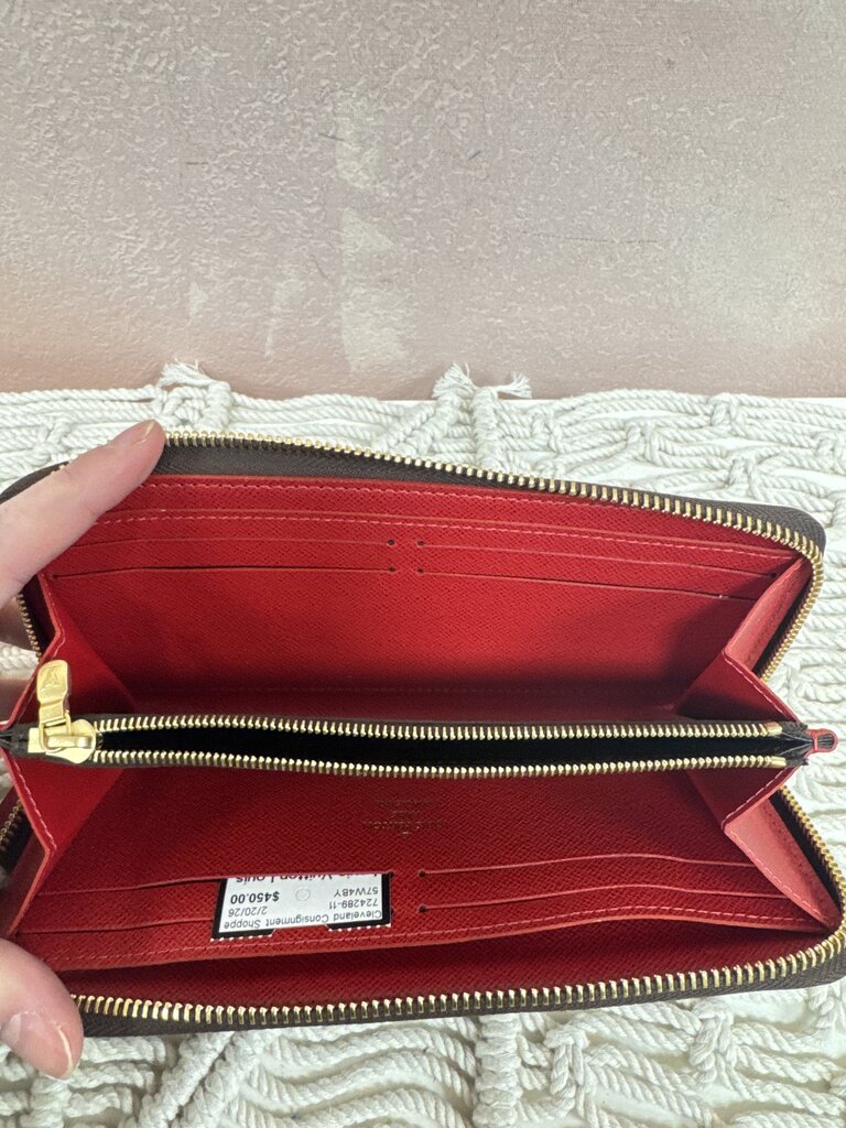 Louis Vuitton Ebene Damier Clemence Wallet '18