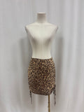 Reformation Animal Print Mini Skirt