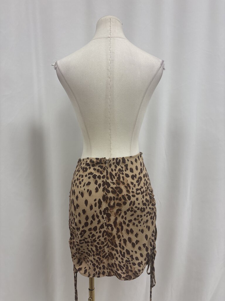 Reformation Animal Print Mini Skirt