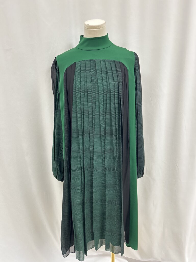Lanvin Green Chiffon Dress