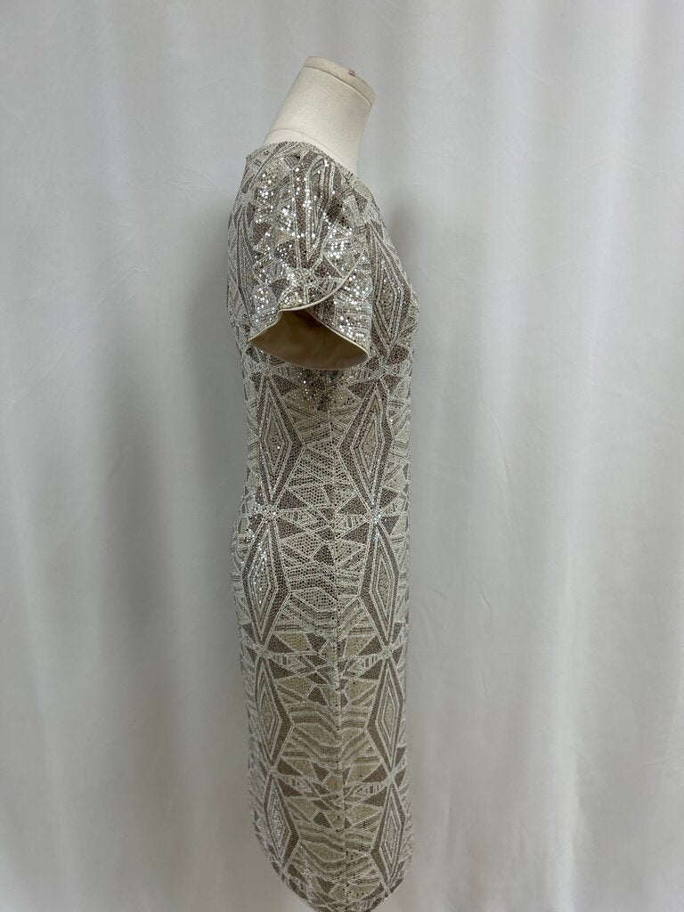 Frank Lyman Gold Sequin Dress NWT