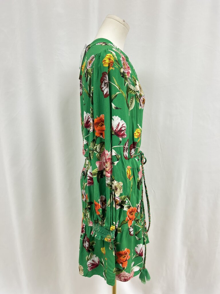 Alice + Olivia Green Floral Minidress NWT