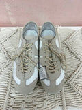 Dries Van Noten White/Beige Leather Sneakers