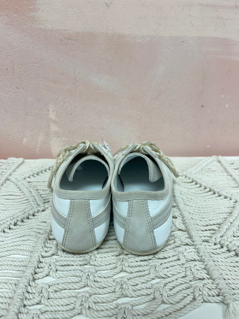 Dries Van Noten White/Beige Leather Sneakers