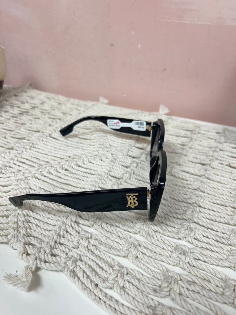 Burberry Black Square Framed Sunglasses w/case AS IS