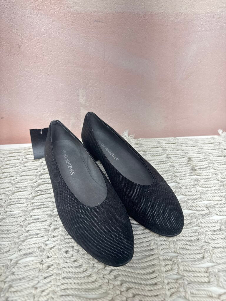 Stuart Weitzman Black Flats w/Box