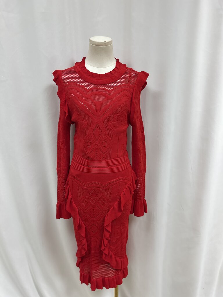 Alexis Red Knit Dress