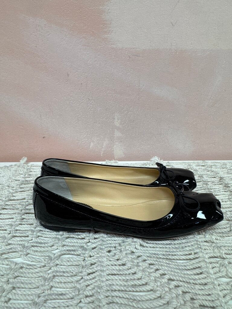Louboutin Black Patent Mamadrague Ballerina Flat
