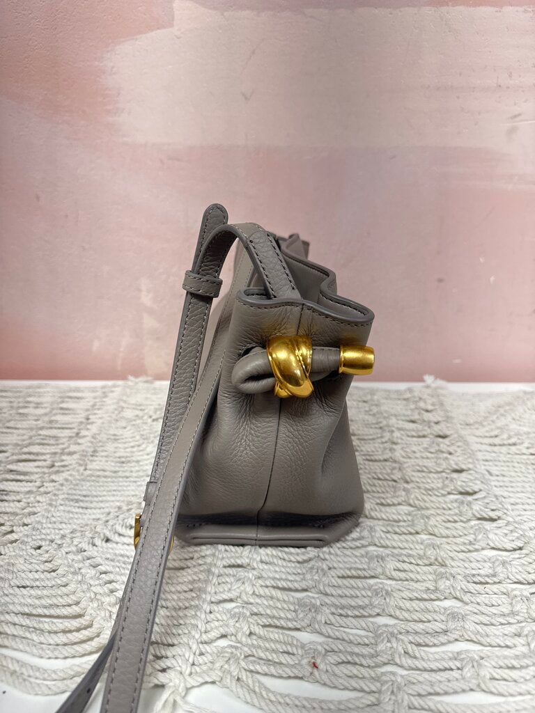 Donna Karan Taupe Pebbled Leather Crossbody w/Dustbag