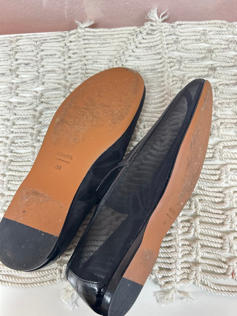 Khaite Black Mesh Loafer