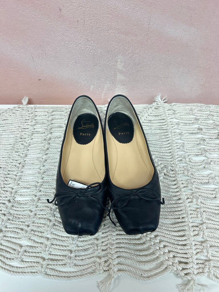 Louboutin Black Mamadrague Ballerina Flat