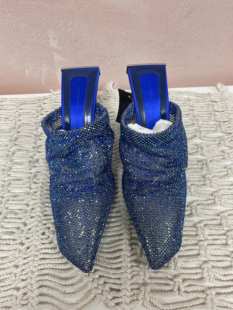 Benedetta Bruzziches Blue Crystal Heels w/Box